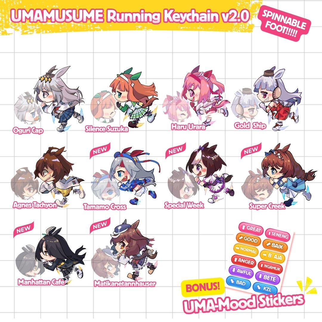 UMAMUSUME Running Keychain